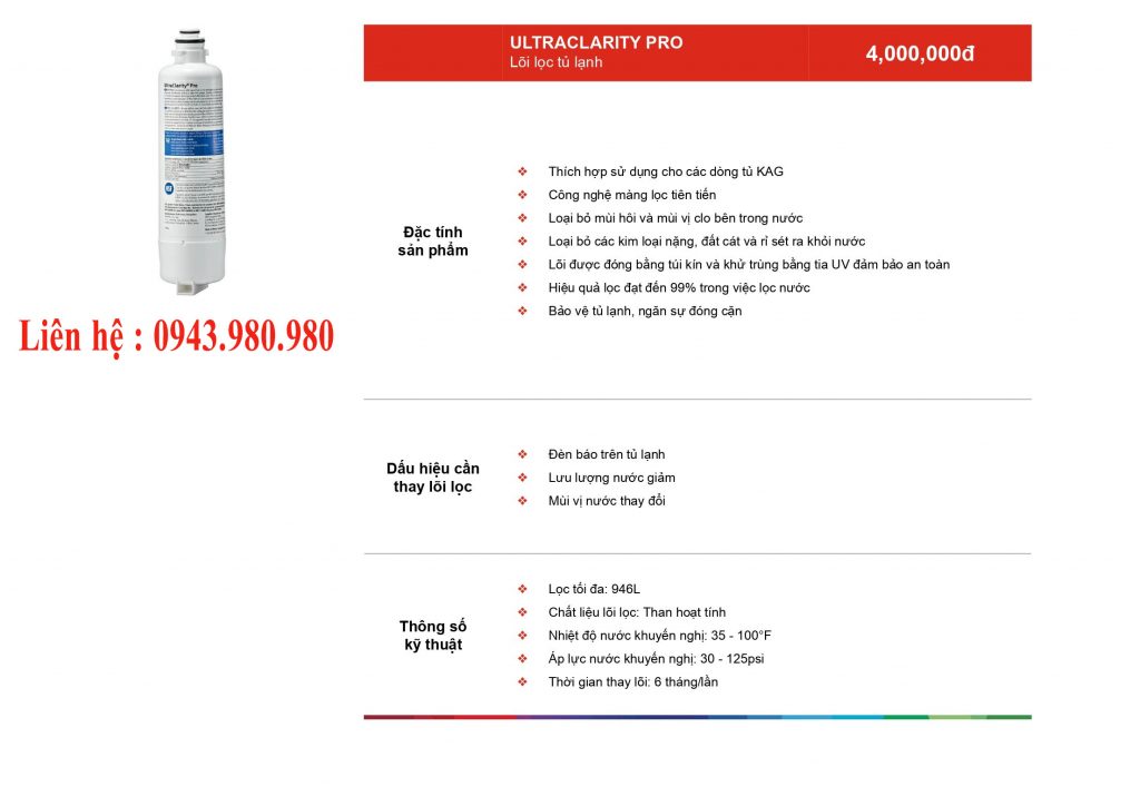 giá lõi lọc tủ lạnh bosch