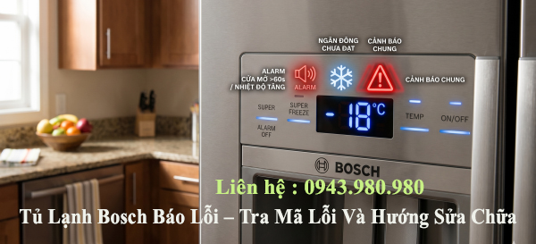 Thợ sửa tủ lạnh bosch báo lỗi tại nhà