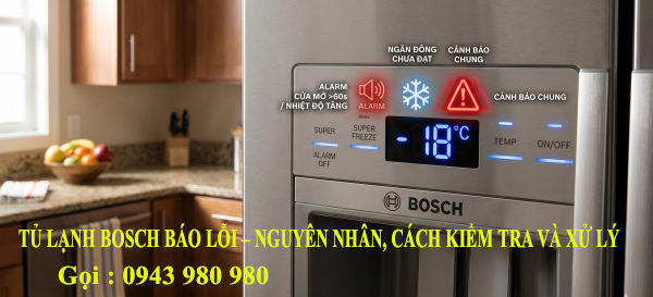 TỦ LẠNH BOSCH BÁO LỖI – NGUYÊN NHÂN