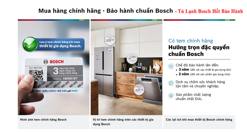 Tủ Lạnh Bosch Hết Bảo Hành Tại Hà Nội