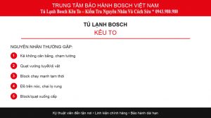 Thợ sửa tủ lạnh bosch kêu to tại nhà
